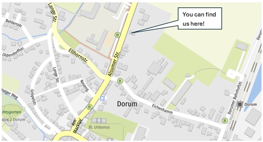 Map: directions to the IGKR GmbH office in Dorum, Alsumer Strasse 32